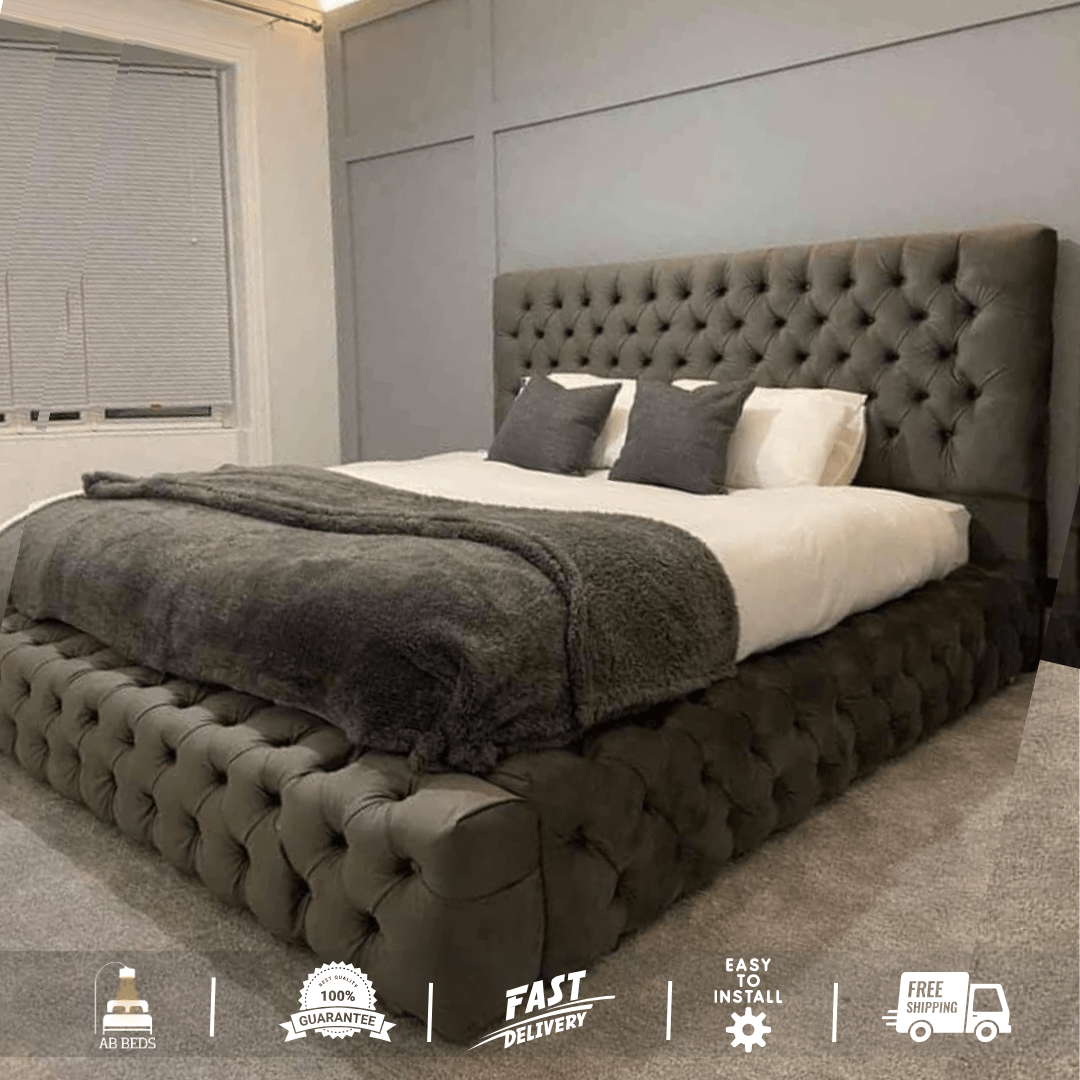 2025 Ambassador Luxury Bed with Optional Ottoman - ABBEDS B65