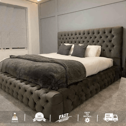 2025 Ambassador Luxury Bed with Optional Ottoman - ABBEDS B65