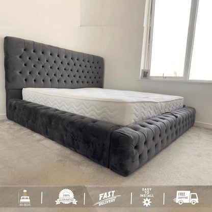 2025 Ambassador Luxury Bed with Optional Ottoman - ABBEDS B65