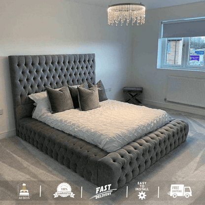 2025 Ambassador Luxury Bed with Optional Ottoman - ABBEDS B65