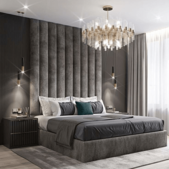 2025 Bristol Wall Panel Bed with Optional Ottoman Storage - ABBEDS B12