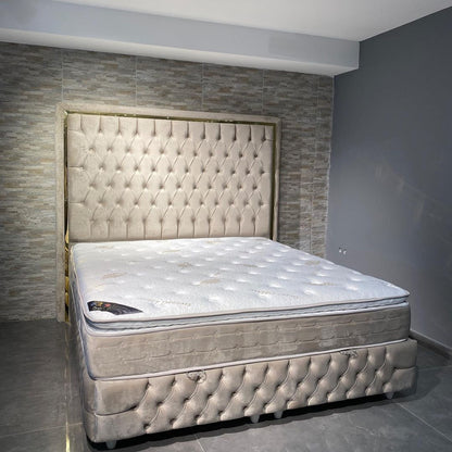 2025 Capri Designer Bed with Optional Ottoman Storage - ABBEDS B14