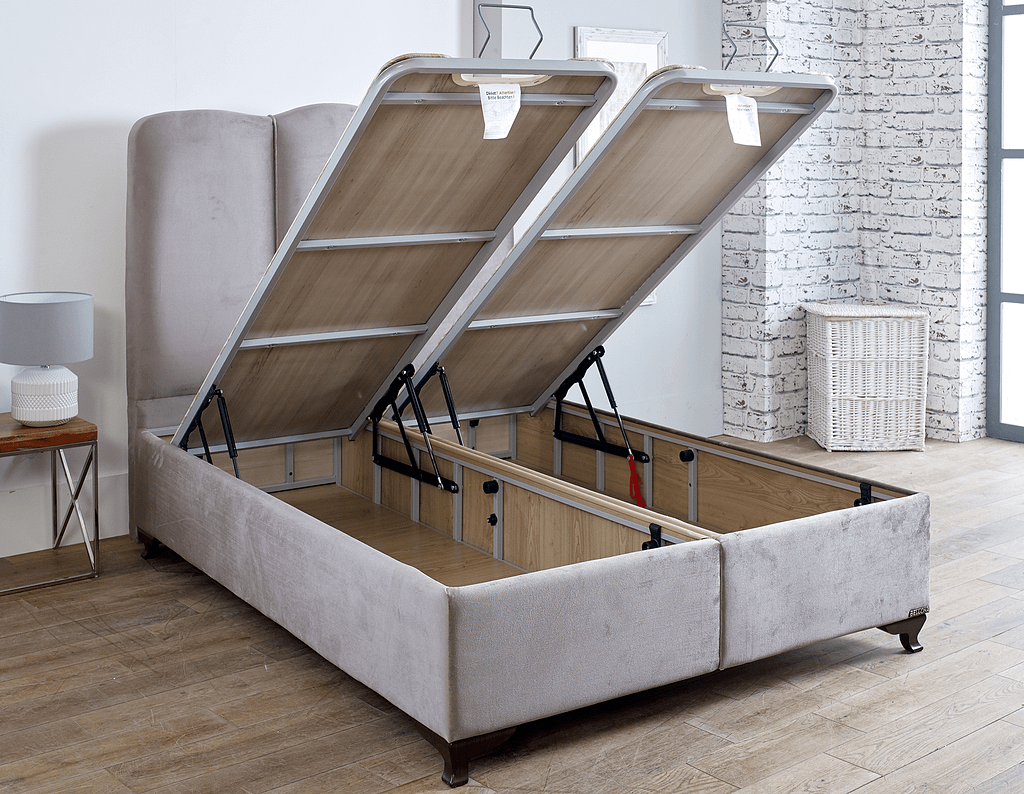 2025 Harmony Ottoman Bed with Dual Storage - ABBEDS B26