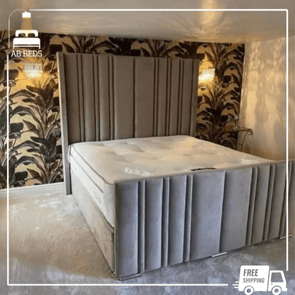 2025 Loin Designer Bed with Optional Ottoman Storage - ABBEDS B37