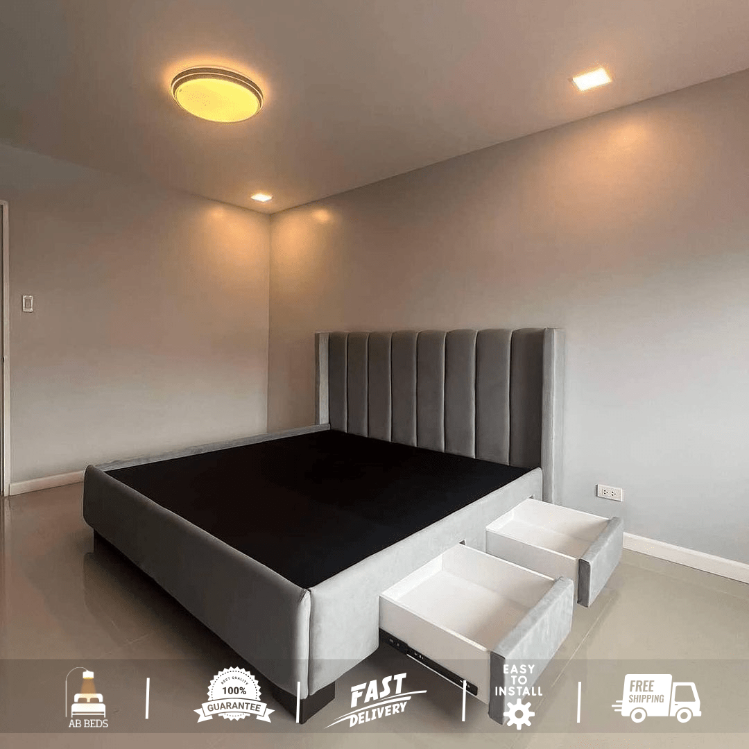 2025 Regal Wingback Optional Ottoman Bed - ABBEDS B45