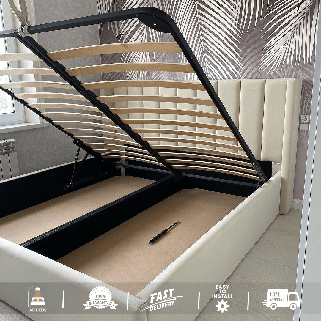 2025 Regal Wingback Optional Ottoman Bed - ABBEDS B45