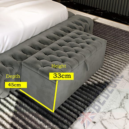 2025 Spanish Upholstery Style Ottoman Blanket Box - ABBEDS OB6