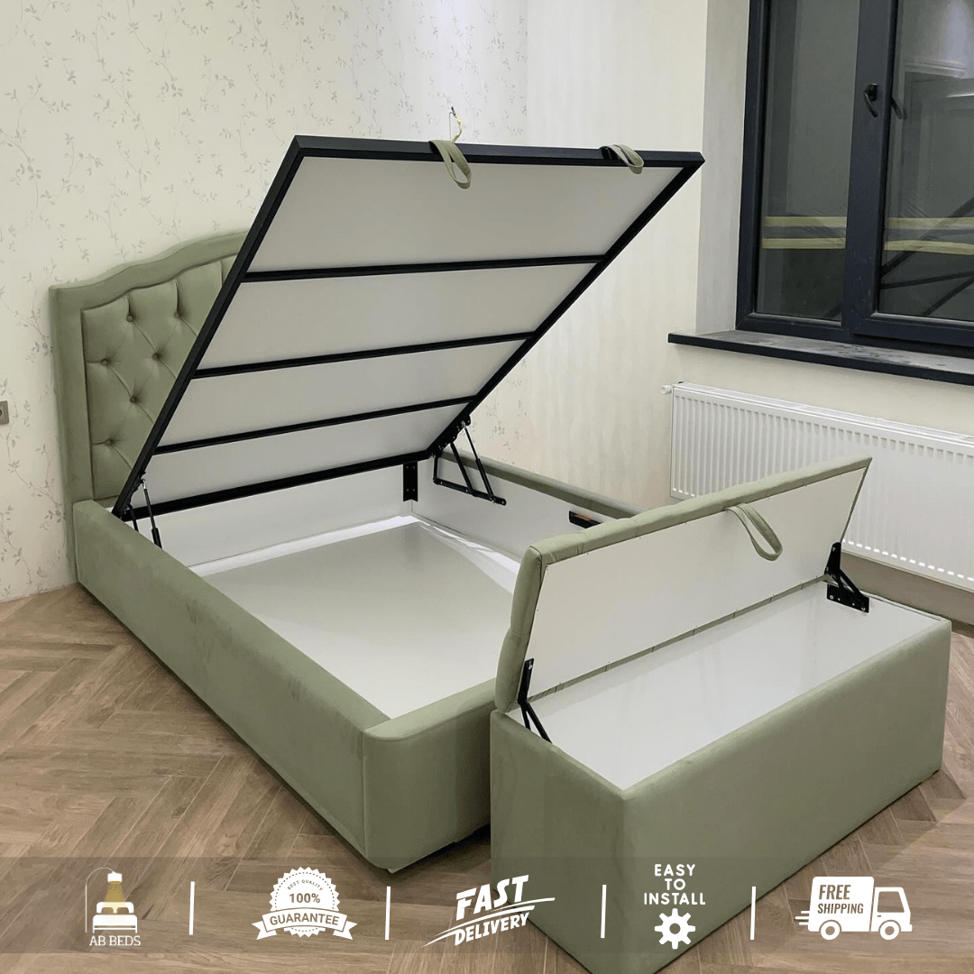 2025 Vega Optional Ottoman Storage Bed - ABBEDS B83