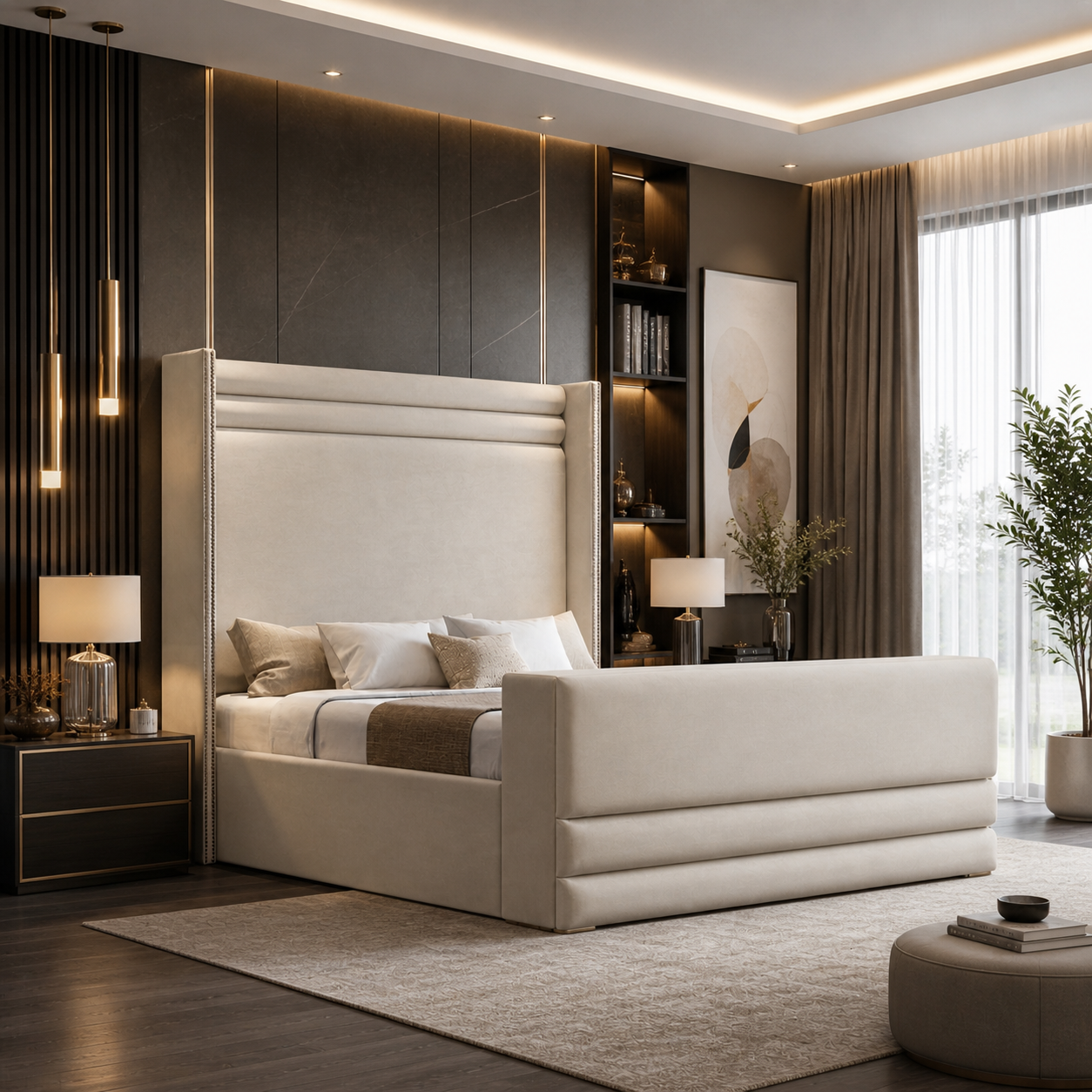 Alpha TV Bed | Automatic TV Lift | Optional Ottoman #BT3
