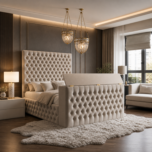 Sonic Smart-Lift TV Bed | Optional Ottoman #BT2