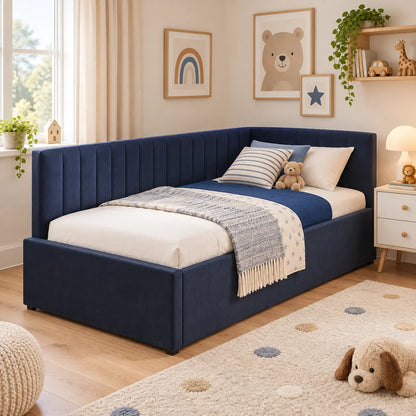 CosyCorner Kids Upholstered Corner Bed