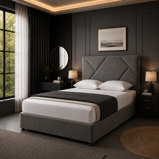 Lunar Elite | Modern Upholstered Storage Bed (UK) | ABBEDS #B155