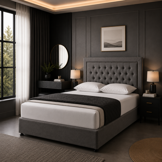 Meteor Luxe | Wingback Divan Bed with Drawers (UK) | ABBEDS #B153