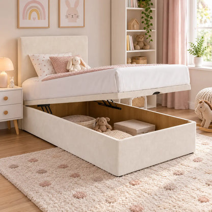 MiniCloud Kids Bed with Ottoman Storage