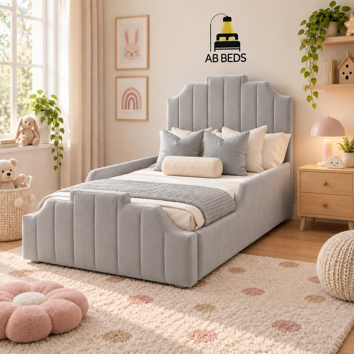 SoftNest Kids Bed with Safety Sides