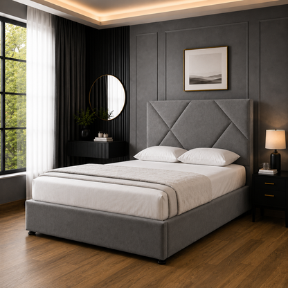 Velvet Elite | Premium Lift-Up Storage Bed (UK) | ABBEDS #B118