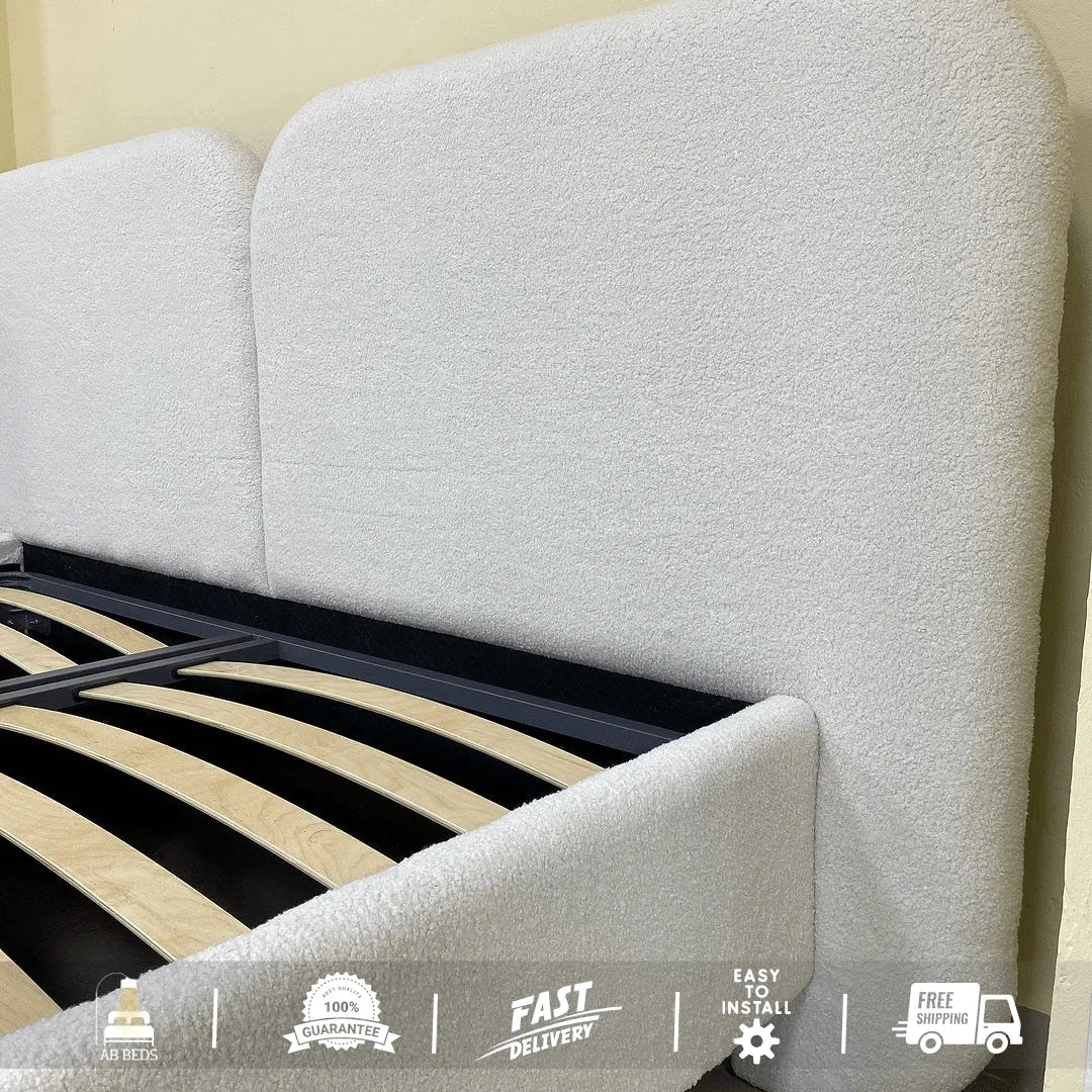 Round Edge Optional Ottoman Bed - ABBEDS #B44