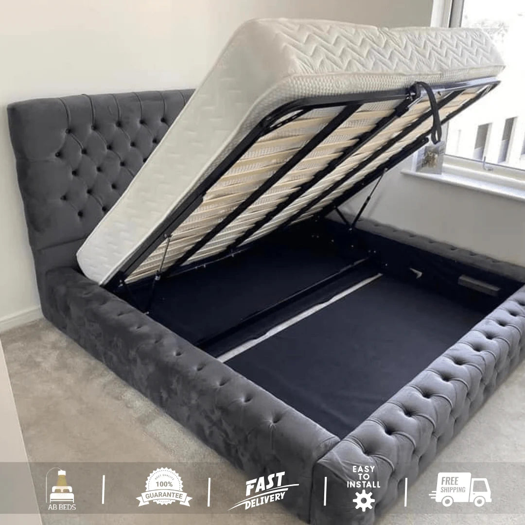 Ambassador Luxury Bed with Optional Ottoman - ABBEDS #B65