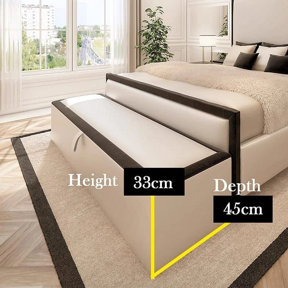 Ottoman Washington Style Blanket Box - ABBEDS OB4