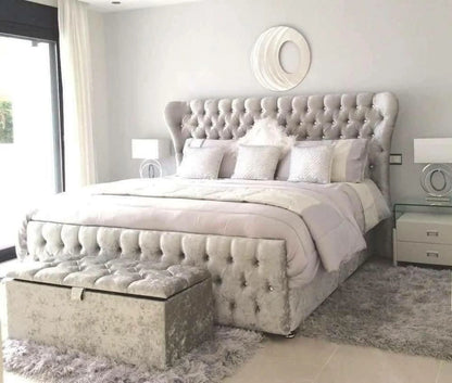 Regal Luxury Wingback Bed - ABBEDS #B27