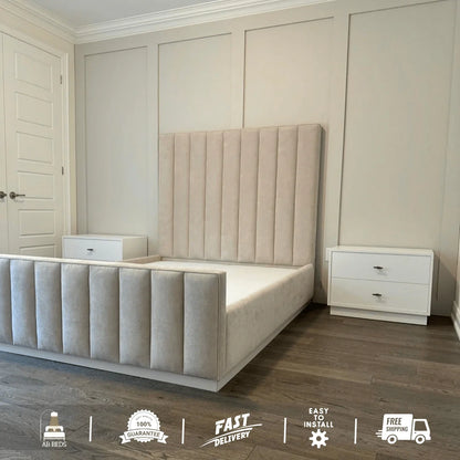 Elevate High Headboard Bed - ABBEDS #B43