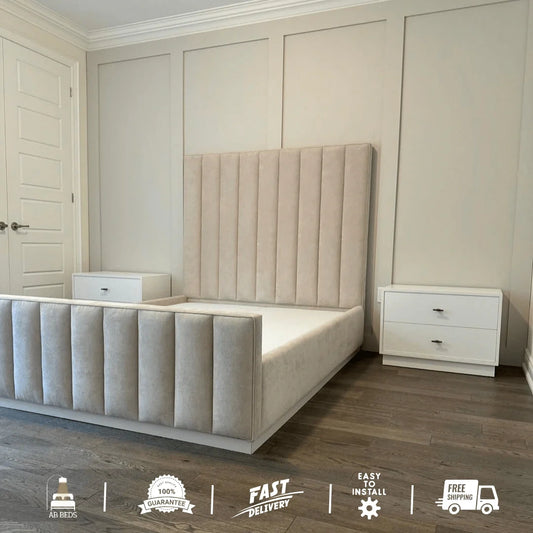 Elevate High Headboard Bed - ABBEDS #B43