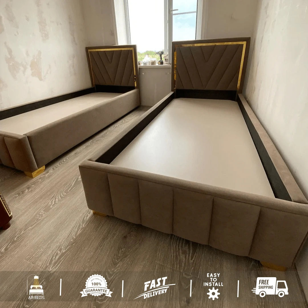 Orbit Bed with Optional Ottoman - ABBEDS #B56