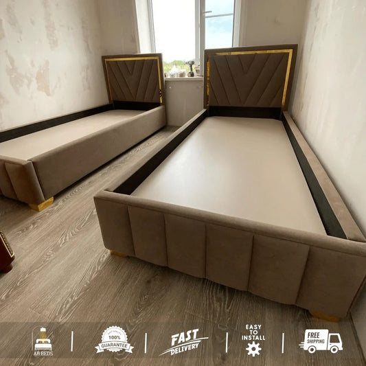 Orbit Bed with Optional Ottoman - ABBEDS #B56