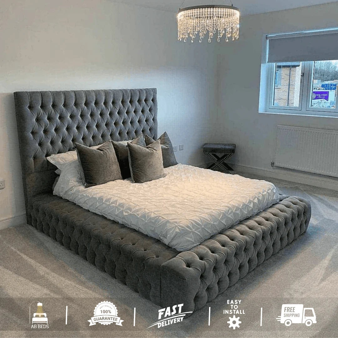 Ambassador Luxury Bed with Optional Ottoman - ABBEDS #B65