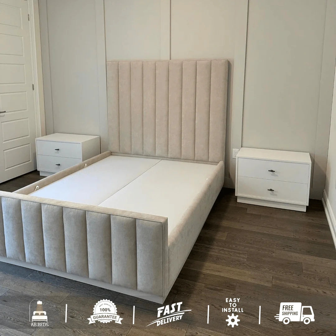 Elevate High Headboard Bed - ABBEDS #B43