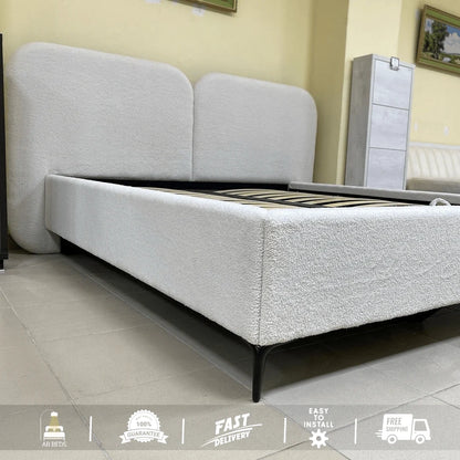 Round Edge Optional Ottoman Bed - ABBEDS #B44