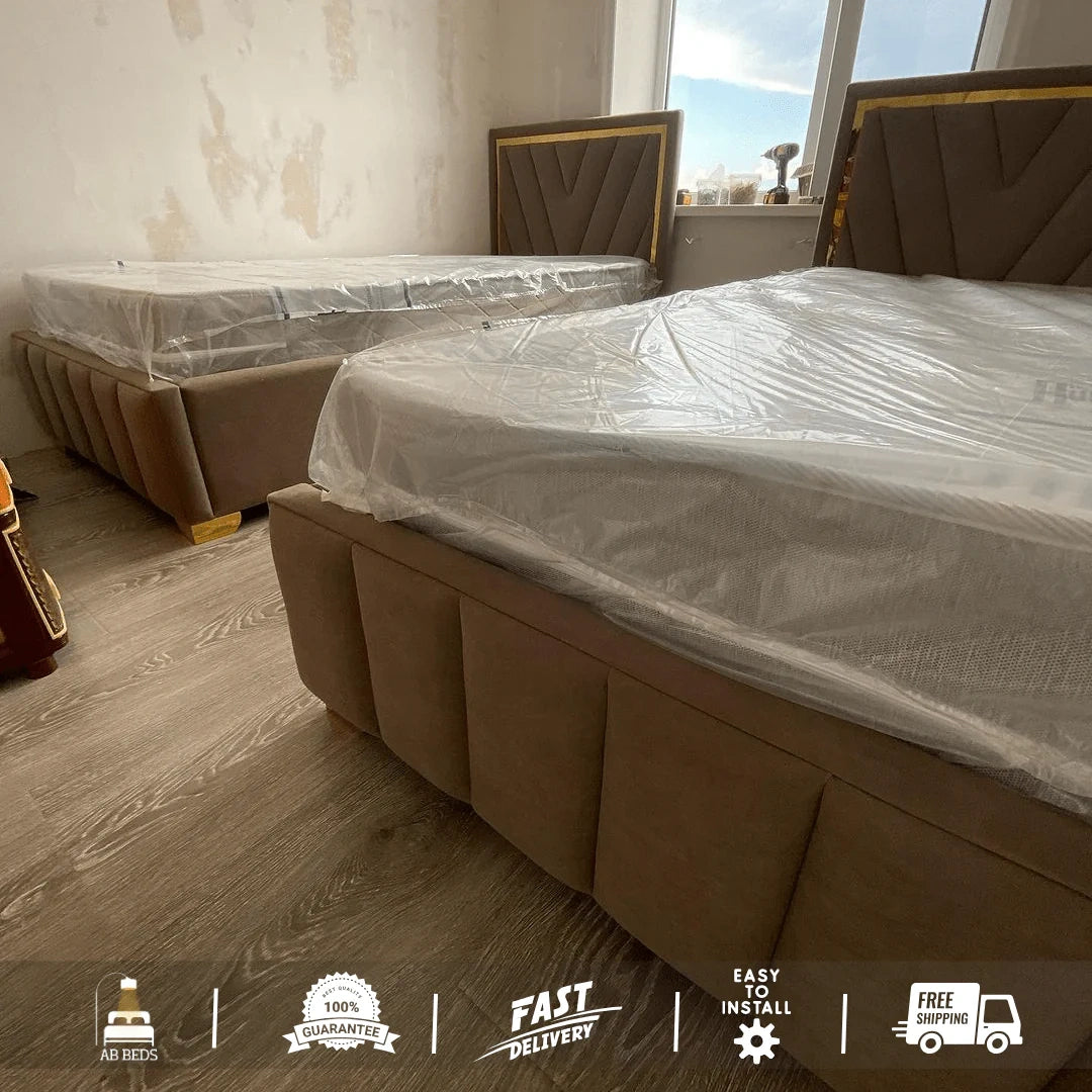Orbit Bed with Optional Ottoman - ABBEDS #B56
