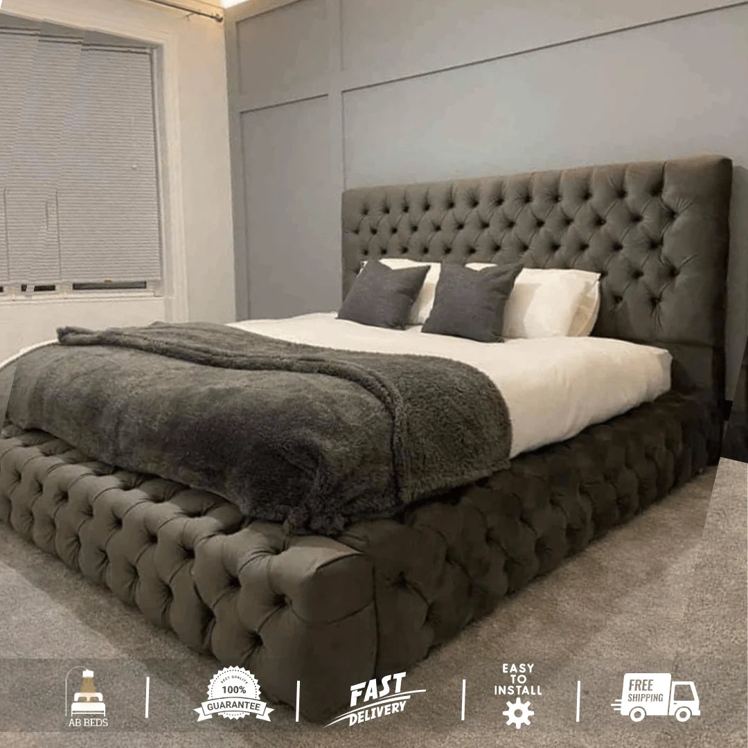 Ambassador Luxury Bed with Optional Ottoman - ABBEDS #B65