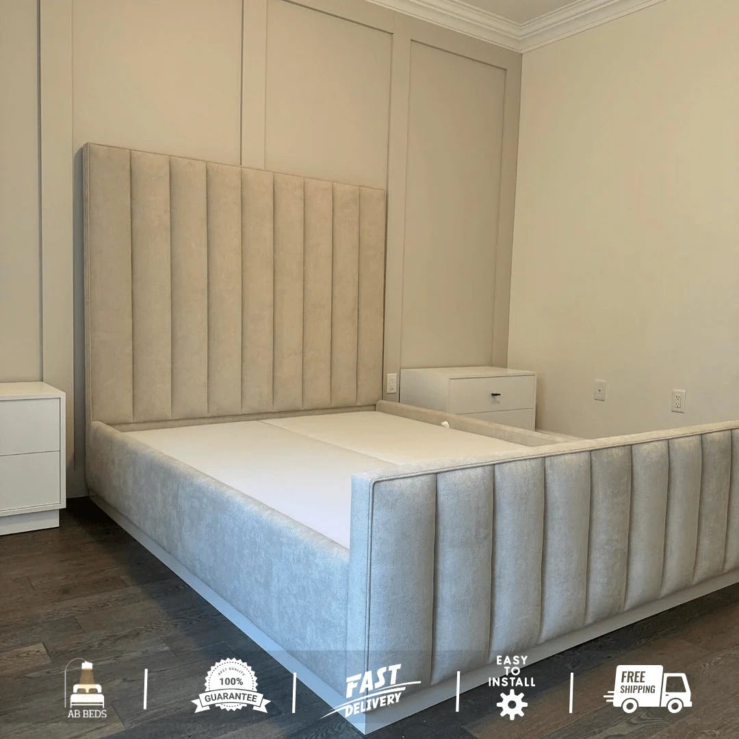 Elevate High Headboard Bed - ABBEDS #B43