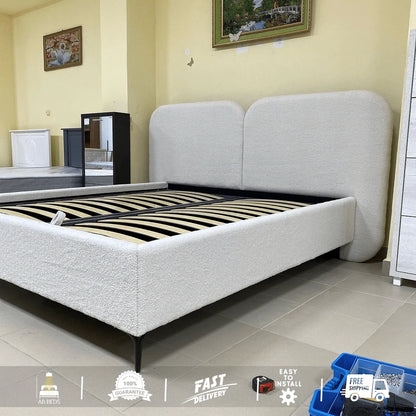 Round Edge Optional Ottoman Bed - ABBEDS #B44
