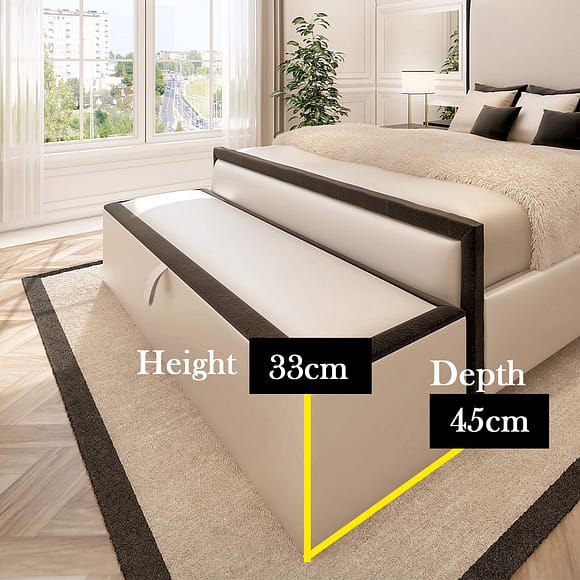 Ottoman Washington Style Blanket Box - ABBEDS OB4