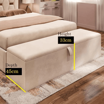 Plain Top Style Ottoman Blanket Box - ABBEDS OB7